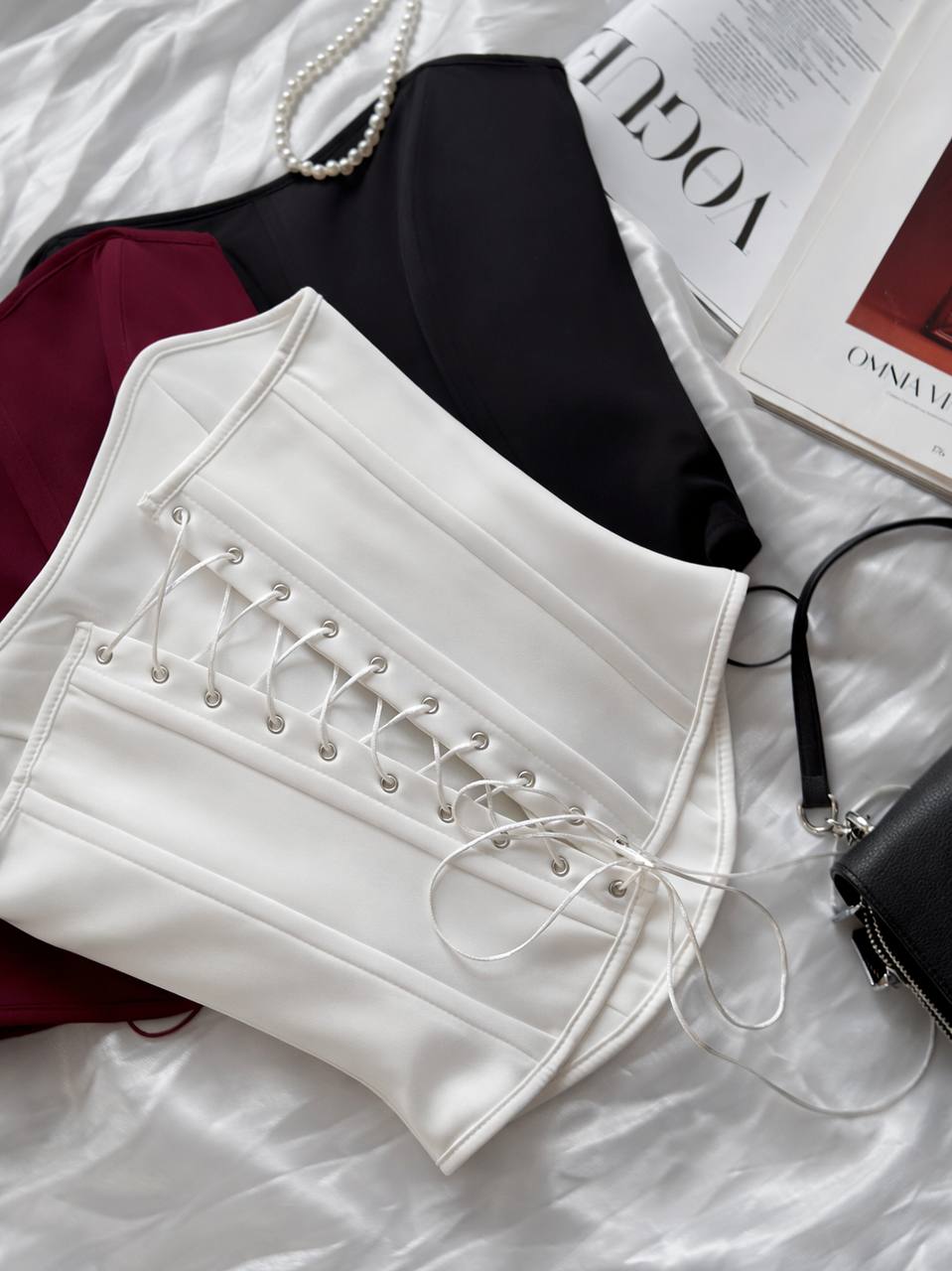 БЛУЗЫ ТОП БОДИ КОРСЕТЫ ЛОНГИ